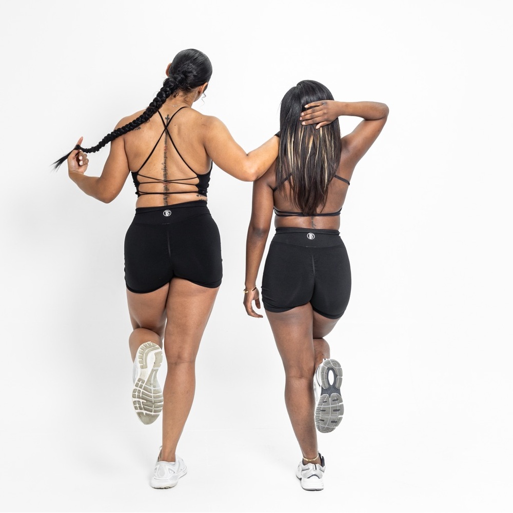 Sleek Black Women's Athletic Shorts